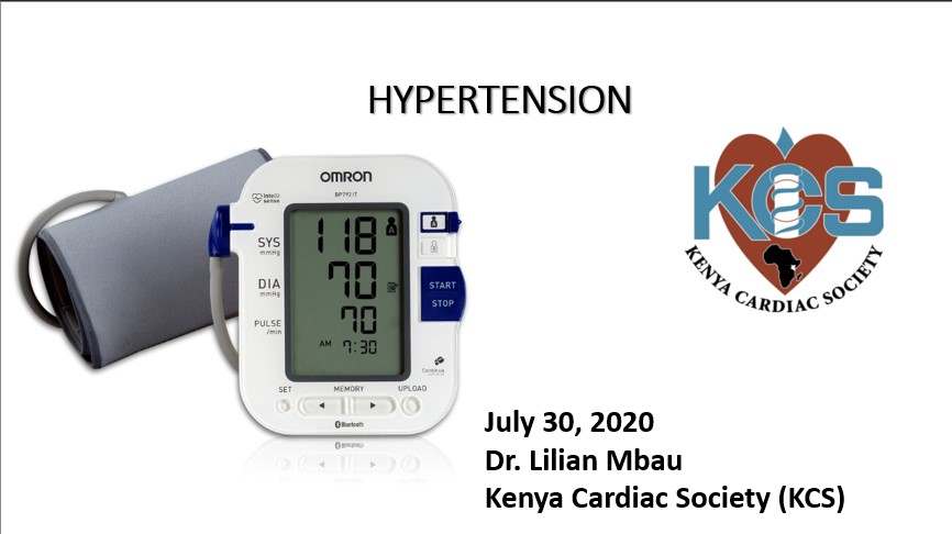 NCDs Media Training on Hypertension by Dr Mbau Lilian July 30 2020