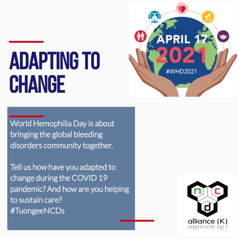 World Hemophilia Day 2021 _ Adapting to Change, Sustaining Care