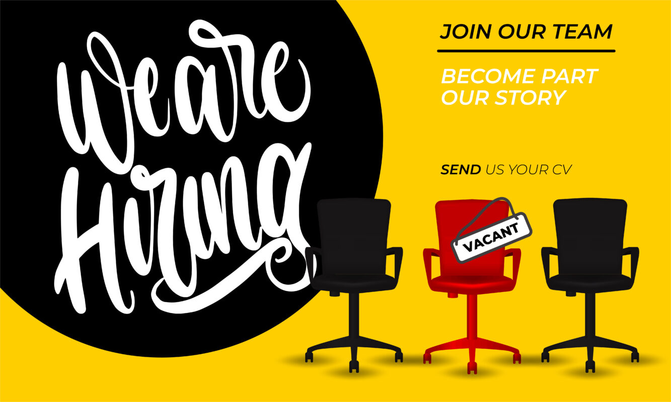 We are hiring announcement template design